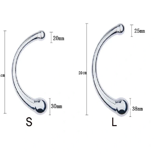 Stainless Ended Elegant Anal Double Steel Hook 5858 0913